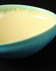 TOKODO - Blue glaze divided oval bowl Shigaraki ware