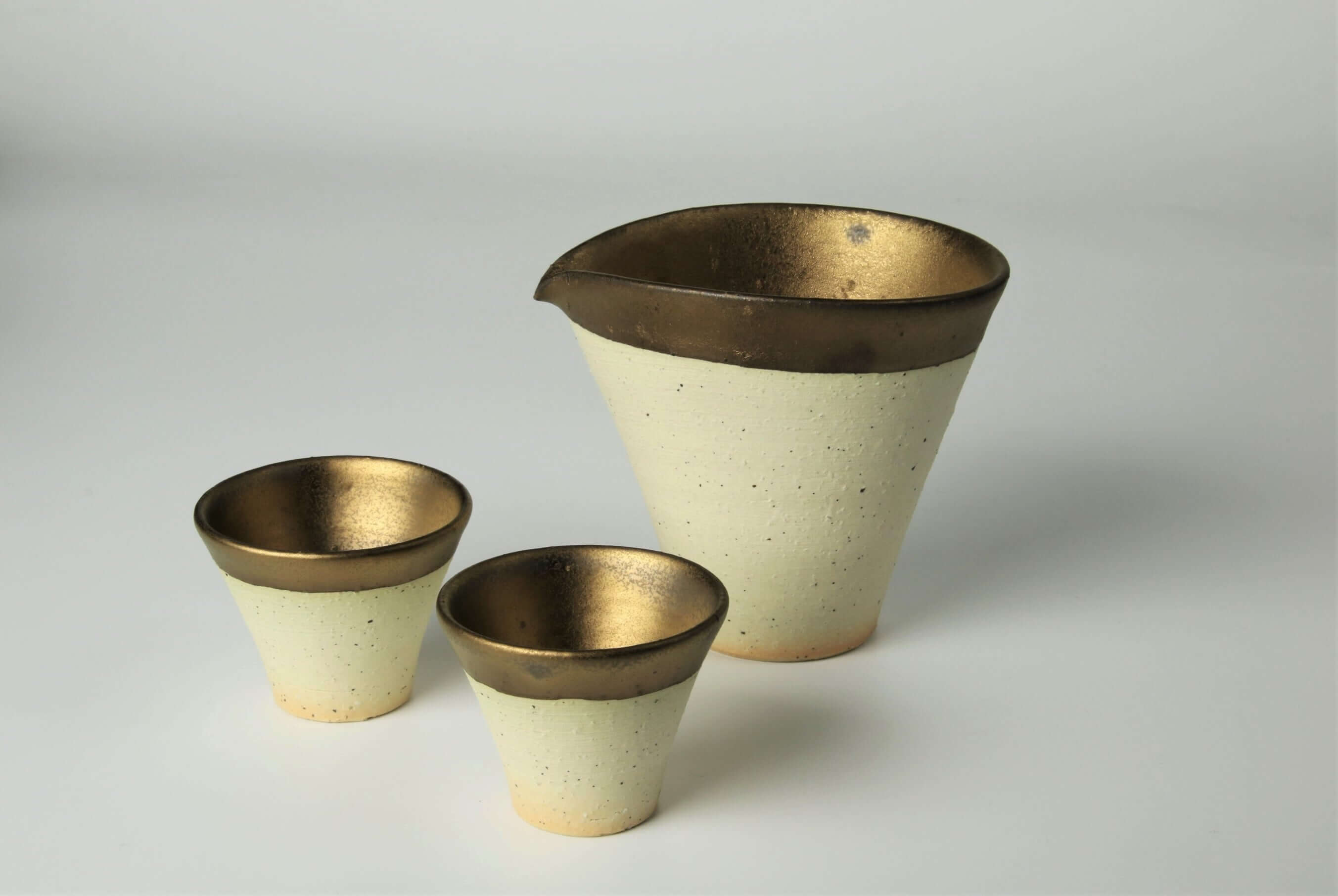 TOKODO - Katakuchi Sake Set - Shigaraki Ware – kyomiproject