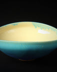 TOKODO - Blue glaze divided oval bowl Shigaraki ware